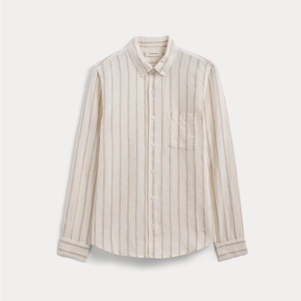 NEW Everlane 100% Linen ‘The Classic Shirt’ in Bone / Cornstalk size M